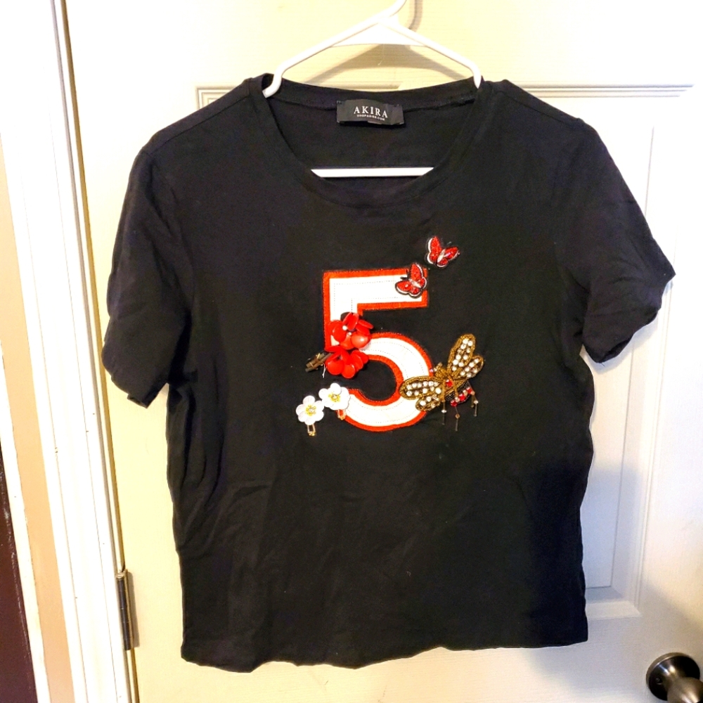 UNIQUE Beaded T-Shirt